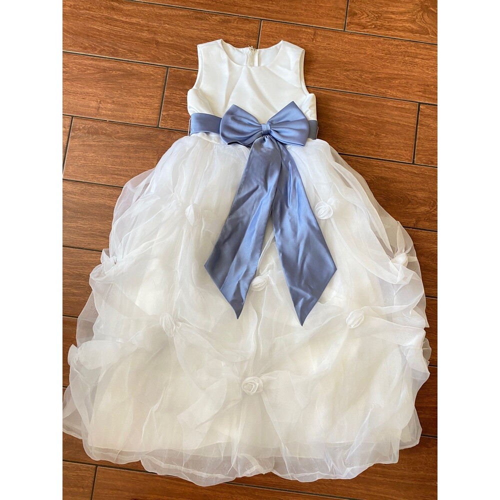 Davids Bridal Lace Flower Girl Dress Baptism Dress 6